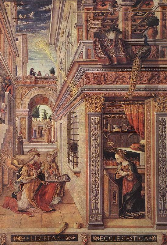 CRIVELLI, Carlo Annunciation with St Emidius fg China oil painting art